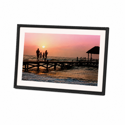 Frameo Digital Photo Frame HF-109T Black 10.1 Inch with FrameGlow — 2