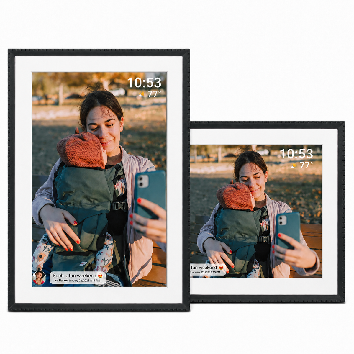 Frameo Digital Photo Frame HF-109T Black 10.1 Inch with FrameGlow — 4