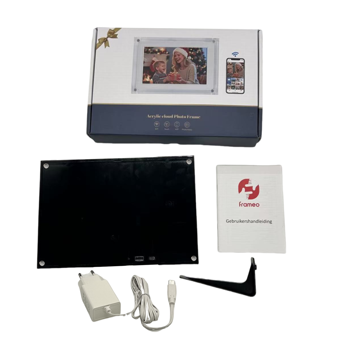Frameo Digital Photo Frame WT-101B Acryl Black 10.1 Inch