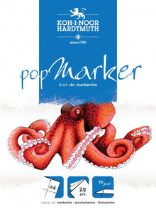 KOH-i-NOOR Grafische Papierblokken - Pop Marker - A4 - 25 ark - Papir