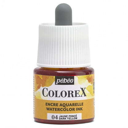 Pebeo Colorex Watercolour ink 45 ml - 04 - scuro giallo - Inchiostro