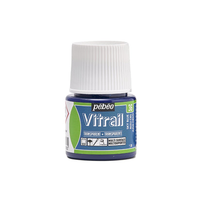 Pebeo Vitrail Transparent Glass paint 45 ml - 36 - Hemelsblauw - Glas- og porcelænsmaling