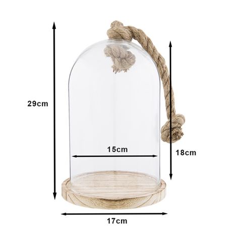 Clayre Eef Cloche 6GL2222 Transparent 17x29 cm — 2