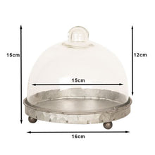 Clayre Eef Cloche 6GL2492 Grå Transparent 16x15 cm — 2
