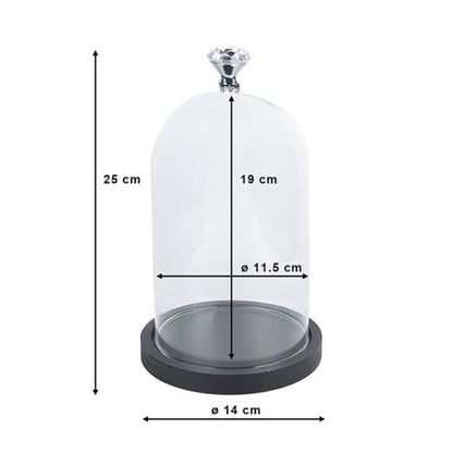 Clayre Eef 6GL2544 Glas Cloche Transparent 14x25 cm — 2