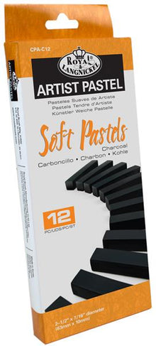 Royal & Langnickel Soft Pastel Charcoal - 12 Pack - Charcoal - Kul og grafit