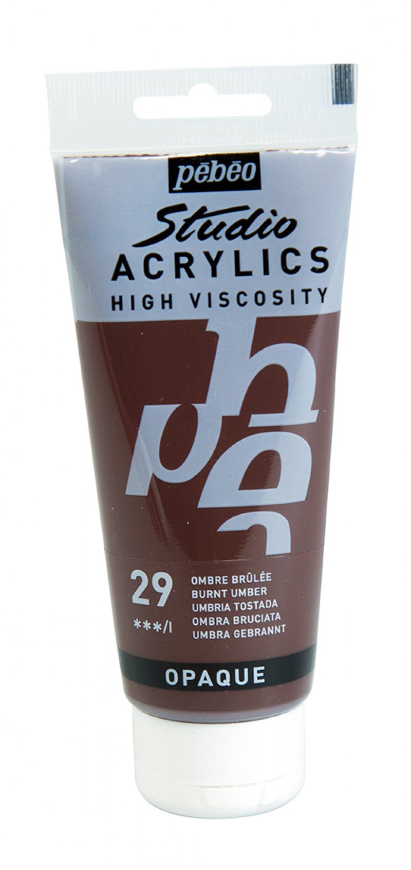 Pebeo Studio Acrylic paint 100 ml - 29 - Burnt umbra - Akrylfärg