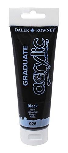 Daler-Rowney Graduate Acrylic Paint 120 ml - sort - Akrylmaling