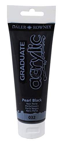 Daler-Rowney Graduate Acrylic Paint 120 ml - Perlemorssort - Akrylmaling