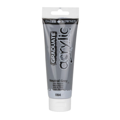 Daler-Rowney Graduate Acrylic Paint 120 ml - Neutral grå - Akrylmaling
