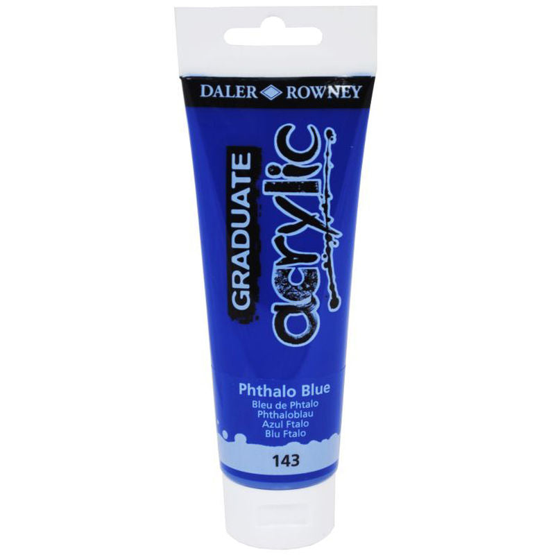 Daler-Rowney Graduate Acrylic Paint 120 ml - Phtalo blå - Akrylmaling