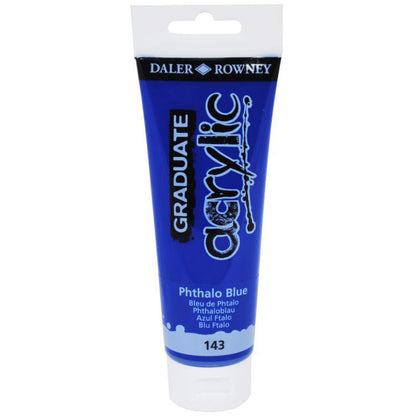 Daler-Rowney Graduate Acrylic Paint 120 ml - Phtalo blå - Akrylmaling