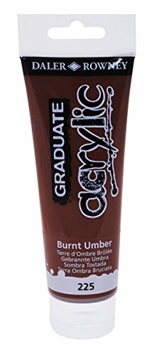 Daler-Rowney Graduate Acrylic Paint 120 ml - Burnt umbra - Akrylmaling
