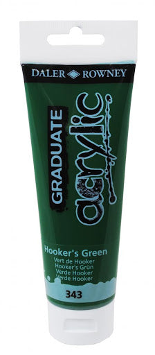 Daler-Rowney Graduate Acrylic Paint 120 ml - Hooker's grøn - Akrylmaling