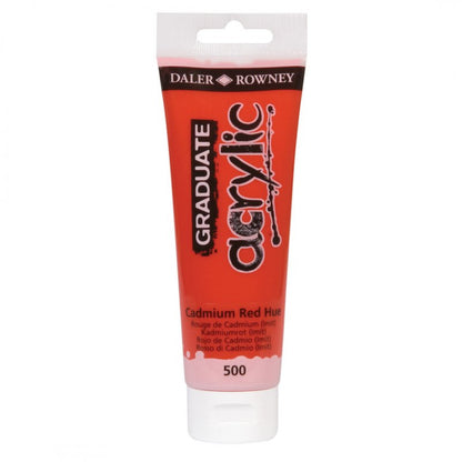 Daler-Rowney Graduate Acrylic Paint 120 ml - kadmium rød (nuance) - Akrylmaling