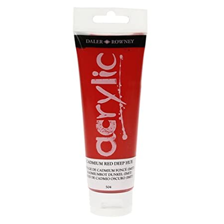 Daler-Rowney Graduate Acrylic Paint 120 ml - kadmium rød dyb (nuance) - Akrylmaling