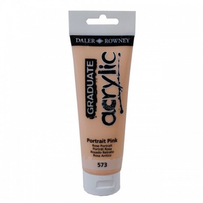 Daler-Rowney Graduate Acrylic Paint 120 ml - Portrait pink - Akrylmaling