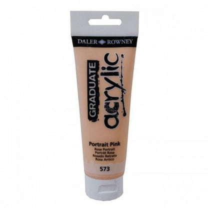 Daler-Rowney Graduate Acrylic Paint 120 ml - Portrait pink - Akrylmaling