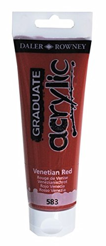 Daler-Rowney Graduate Acrylic Paint 120 ml - Venetian rød - Akrylmaling