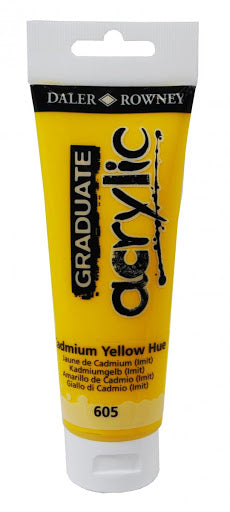 Daler-Rowney Graduate Acrylic Paint 120 ml - kadmium gul (nuance) - Akrylmaling