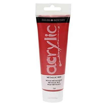 Daler-Rowney Graduate Acrylic Paint 120 ml - metallisk rød - Akrylmaling