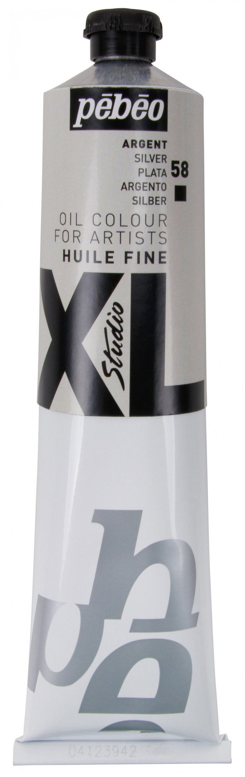 Pebeo Studio XL Oil paint 200 ml - 58 - sølv - Oliemaling