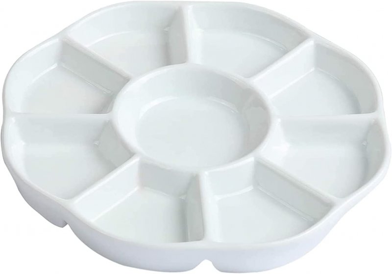 Meeden Porseleinen Verfpalet 9 Wells - 19 cm - Paletter