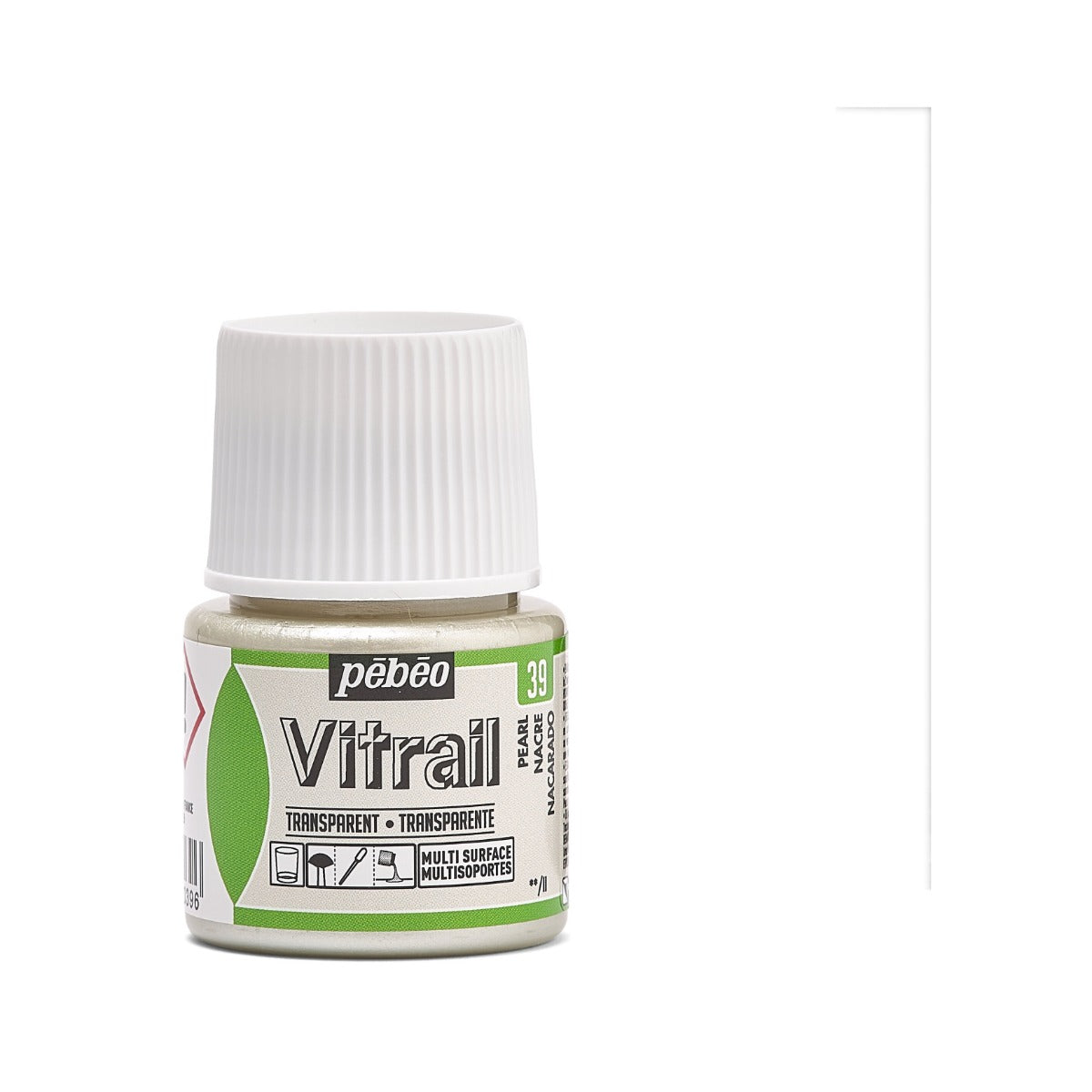 Pebeo Vitrail Transparent Glass paint 45 ml - 39 - Paarlemoer - Glas- og porcelænsmaling
