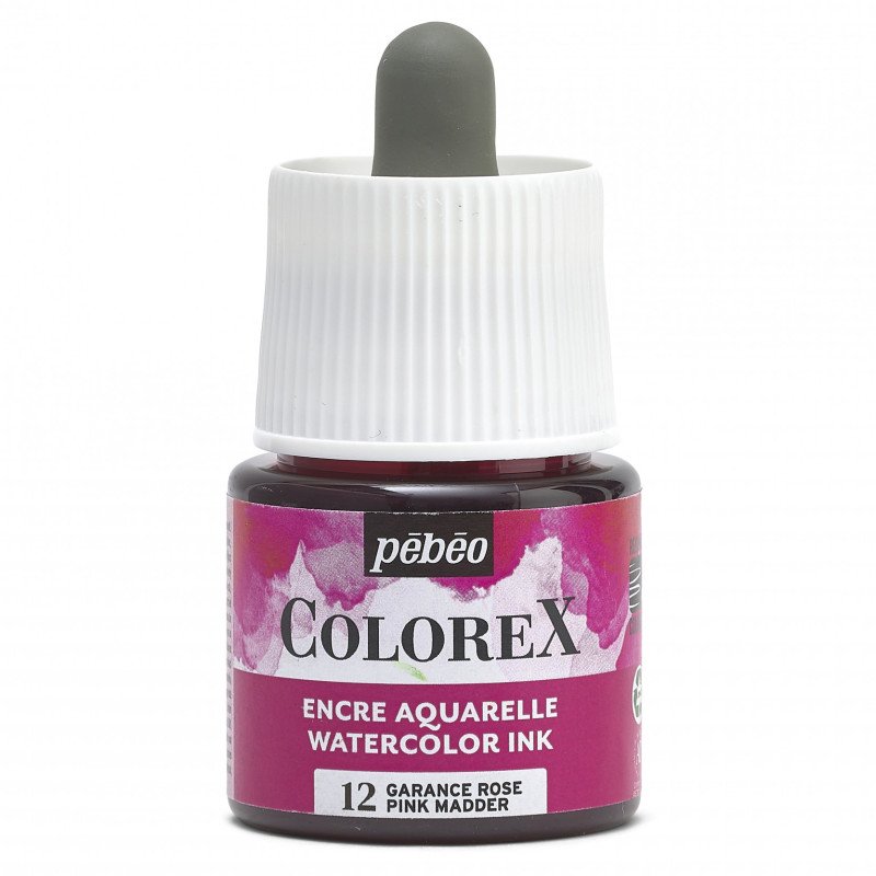 Pebeo Colorex Watercolour ink 45 ml - 12 - Roze Meekrap - Inchiostro