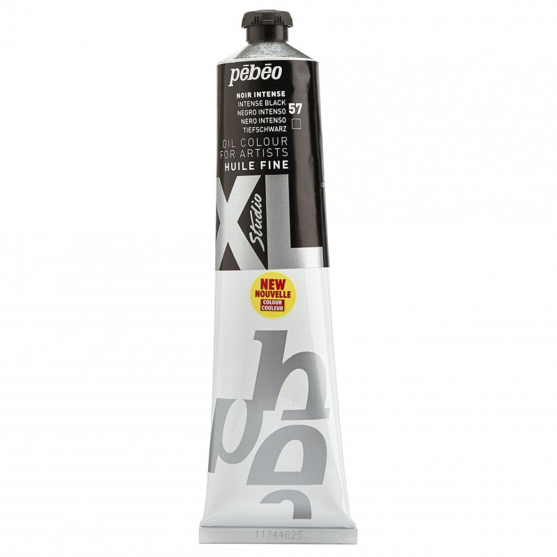 Pebeo Studio XL Oil paint 200 ml - 57 - Intense sort - Oliemaling
