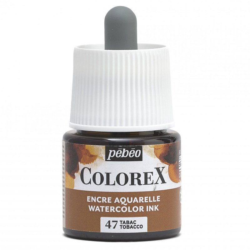 Pebeo Colorex Watercolour ink 45 ml - 47 - Tabak - Inchiostro