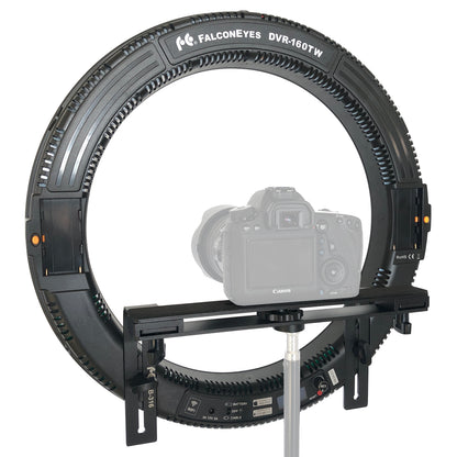 Falcon Eyes Wi-Fi Tofarvet LED Ring Lampe Dæmpbar DVR-160TW — 2
