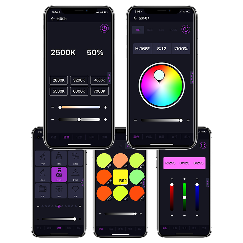 Falcon Eyes RGB Lampada LED PockeLite F7 Pieghevole — 6