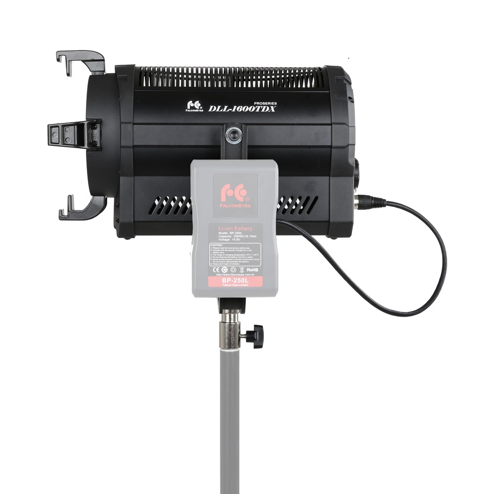 Falcon Eyes Tofarvet LED Spot Lampe Dæmpbar DLL-1600TDX på 230V or Batteri — 2