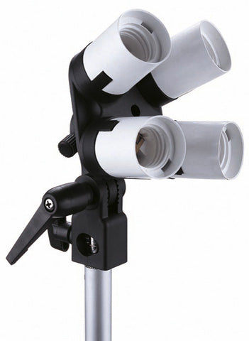 Falcon Eyes Lamphållare LH-4E27LS 4 x E27 med Vinkelfäste