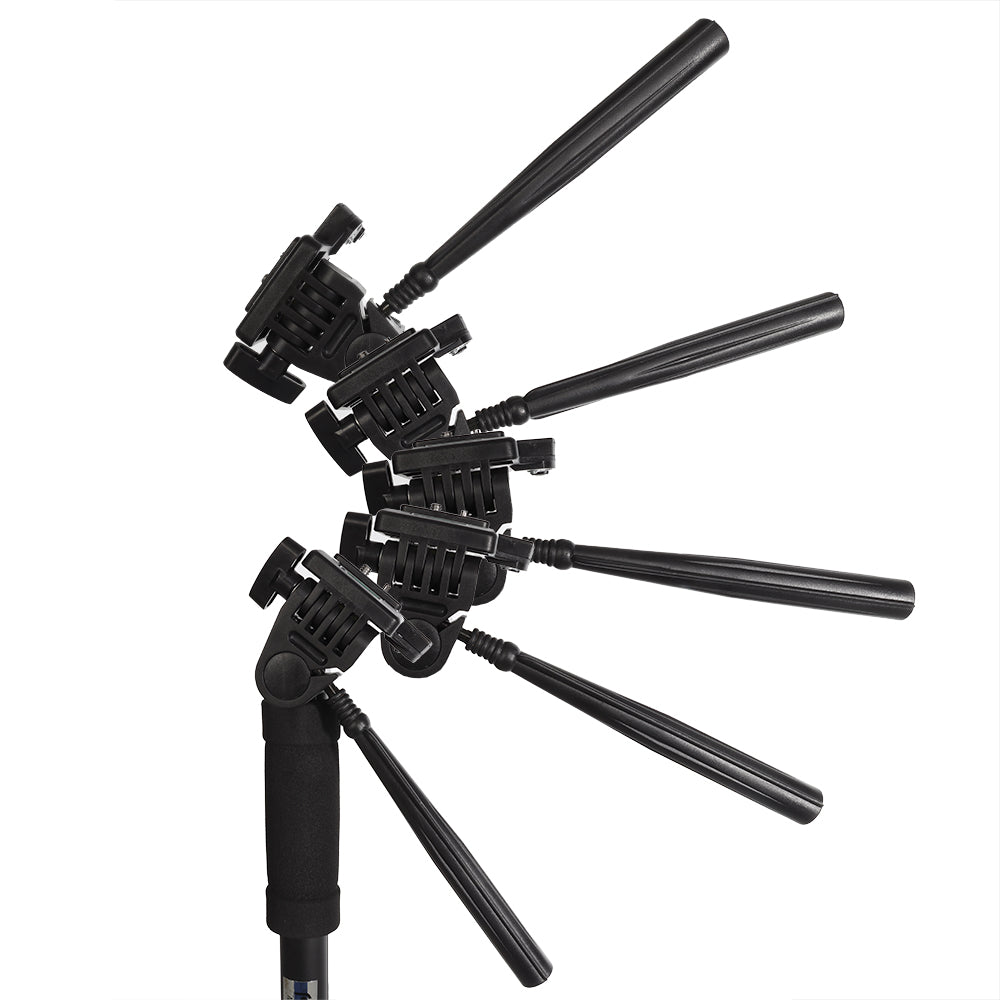 Falcon Eyes Monopod + 3-Way Hoved MP-3 4 Sektioner 178 cm — 4