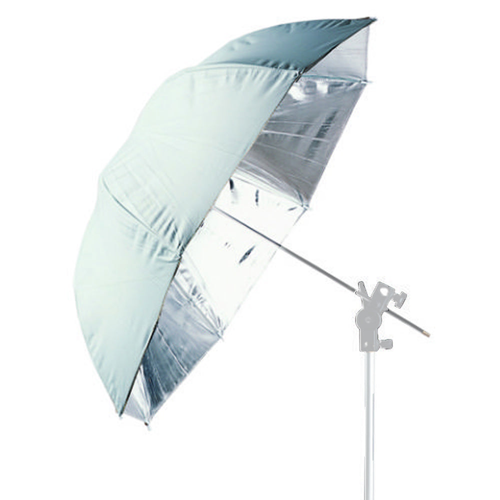 Falcon Eyes Jumbo Ombrello UR-T86S Argento/Bianco 216 cm