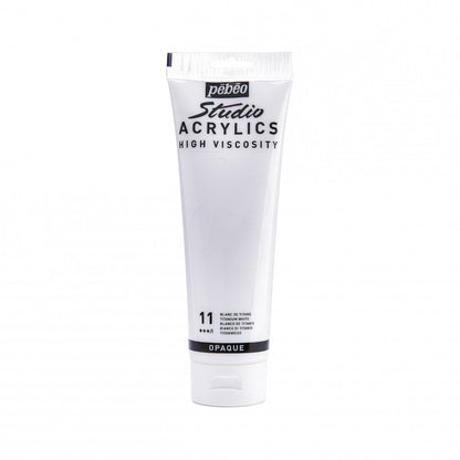 Pebeo Studio Acrylic paint 250 ml - titan vit - Akrylfärg