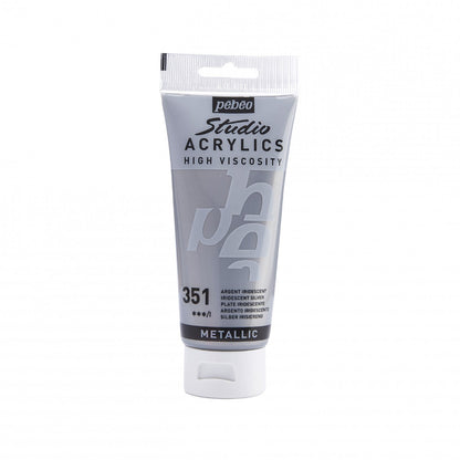 Pebeo Studio Acrylic paint 100 ml - 351 - silver - Akrylfärg