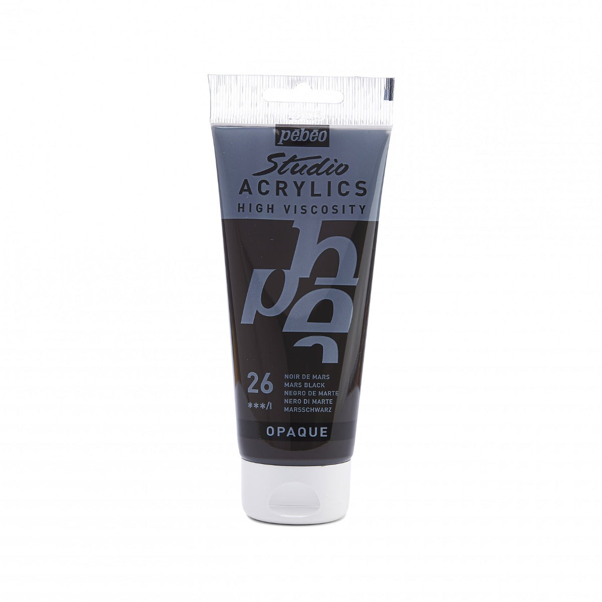Pebeo Studio Acrylic paint 100 ml - 26 - Marszwart - Akrylfärg