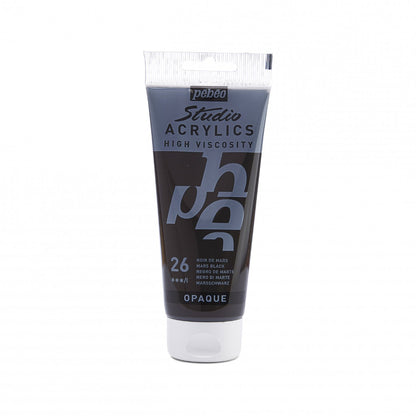 Pebeo Studio Acrylic paint 100 ml - 26 - Marszwart - Akrylfärg