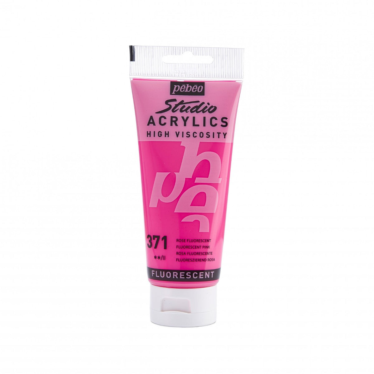 Pebeo Studio Acrylic paint 100 ml - 371 - fluorescerande roze - Akrylfärg