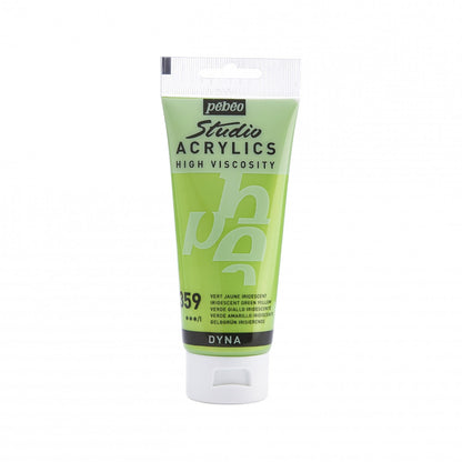 Pebeo Studio Acrylic paint 100 ml - 359 - skimrande grön gul - Akrylfärg