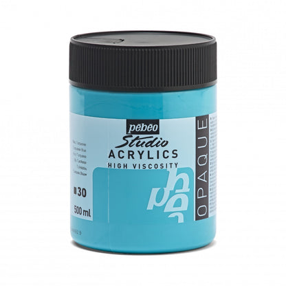 Pebeo Studio Acrylic paint 500 ml - 30 - Turkooisblauw - Akrylfärg