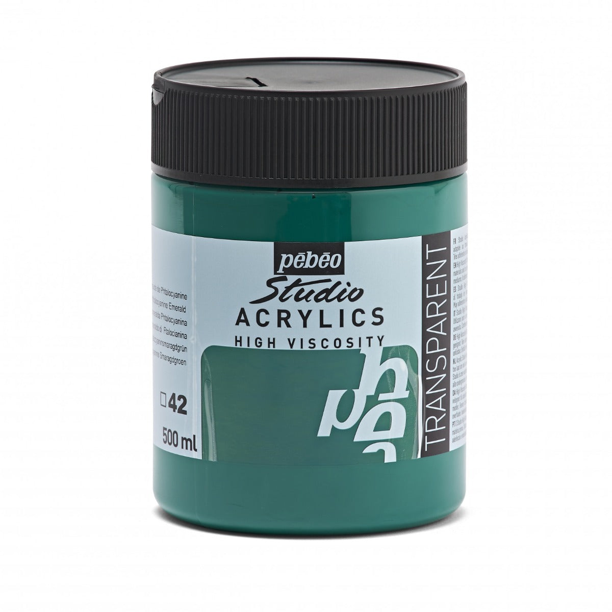 Pebeo Studio Acrylic paint 500 ml - 42 - Phtalocyaansmaragdgroen - Akrylfärg
