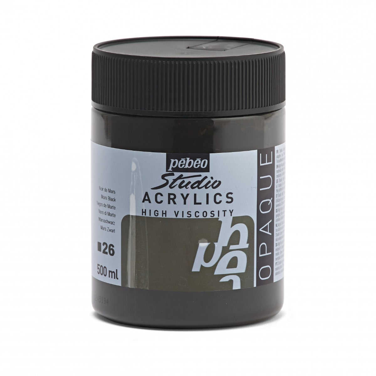 Pebeo Studio Acrylic paint 500 ml - 26 - Marszwart - Akrylfärg