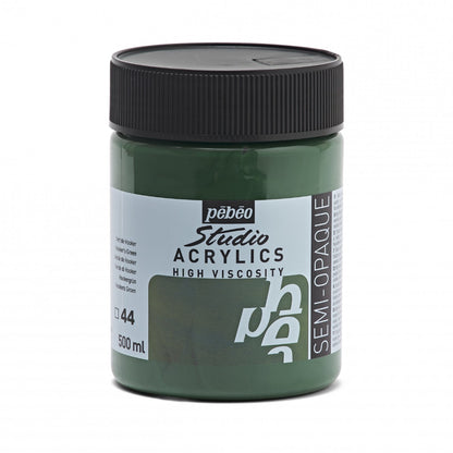 Pebeo Studio Acrylic paint 500 ml - 44 - Hookersgroen - Akrylfärg