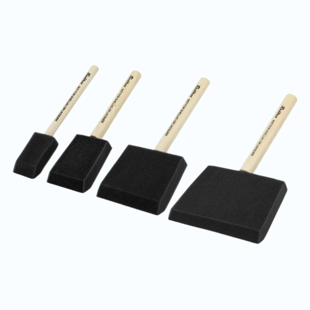 Set schuimkwasten 25–100 mm – voor cyanotype emulsiecoating