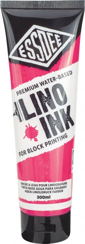 Essdee Block Printing Ink 300 ml - fluorescerende Roze - Trykfarve