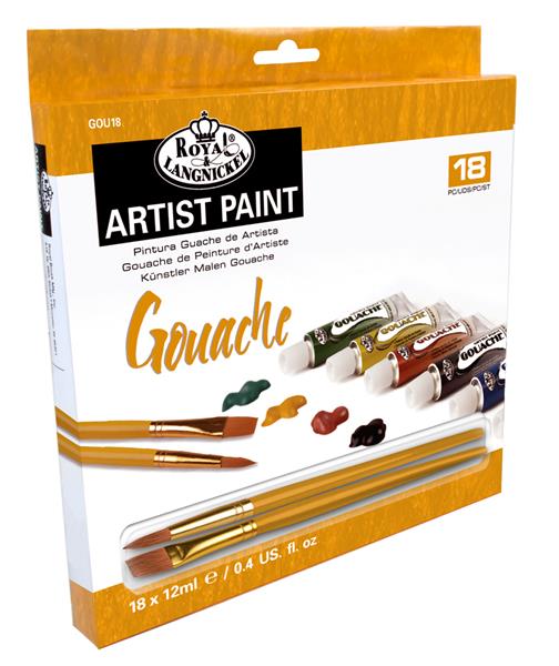 Royal & Langnickel Gouache Sets - 18-pak - Gouache og tempera